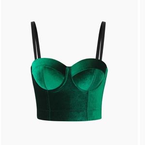 New Velvet corset top